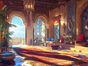 阿拉伯风格奢华室内空间