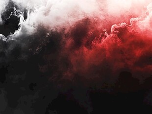 红黑交织的梦幻烟雾景观