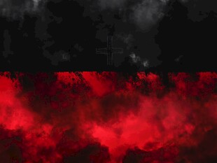 黑红交融抽象背景图