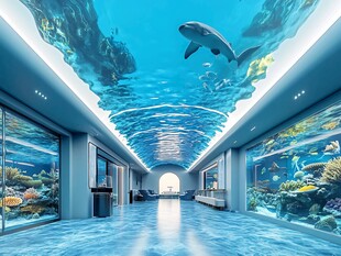 梦幻海底主题室内空间