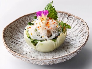 精致日式海鲜蔬菜料理