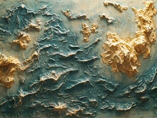 立体地形地貌艺术纹理图