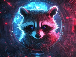 赛博浣熊 科技与萌宠的碰撞