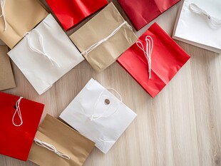 多彩纸质购物袋展示