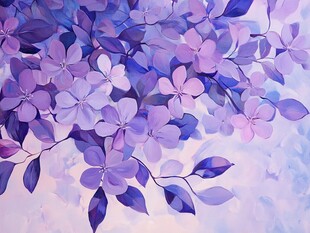 梦幻紫花绽放