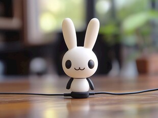 可爱兔子造型小夜灯摆件