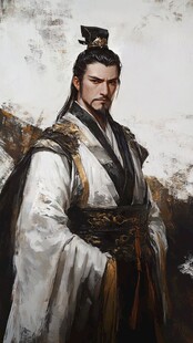 古风帝王形象插画