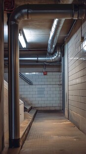 地下管道走廊内部景象