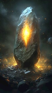 发光巨石 神秘能量爆发