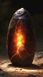 发光的神秘能量石