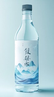 银赫冰矿泉水 山水诗意瓶身
