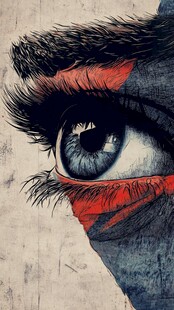 梦幻双色眼绘艺术之作