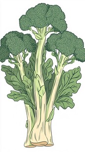 西兰花插画