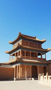 嘉峪关古建筑风光