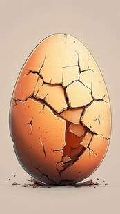 破裂的蛋壳