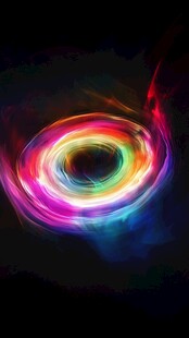 炫彩光效环形图案