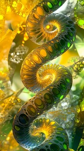 梦幻螺旋生物奇幻艺术图景