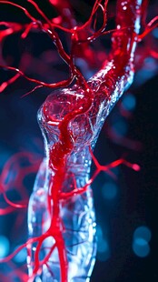 人体血管微观立体效果图