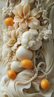 玉雕花卉果实精美之作