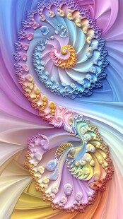 梦幻分形螺旋艺术图案