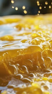 蜂蜜流淌的诱人质感画面