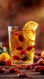 柠檬枸杞茶 清新养生饮品