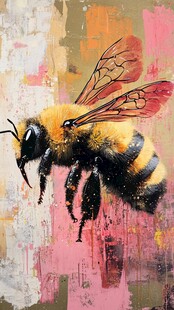 彩绘蜜蜂 灵动的自然艺术