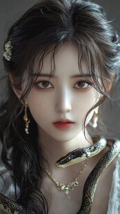 冷艳女子与蛇的神秘邂逅