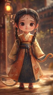 古风萌娃汉服造型超可爱