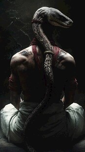 蛇首人身的神秘冥想者