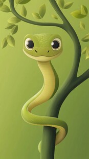树上的可爱小蛇