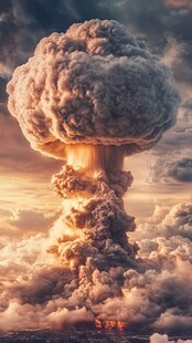 核爆瞬间震撼景象