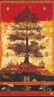 中式古典神树祥瑞画作