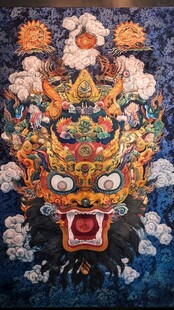 藏式护法神精美图腾绘画