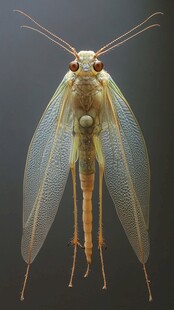 透明翅膀的奇特昆虫