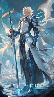 银发剑士立于奇幻之境