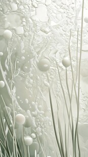 梦幻气泡水草抽象艺术图