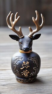 中式鹿形花瓶 古韵十足