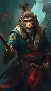 持刃猴战士的奇幻英姿