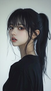 清冷马尾少女的独特魅力