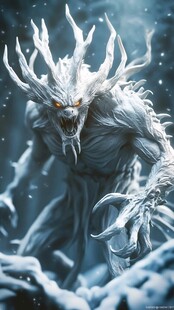 冰雪恶魔怪物形象