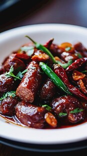 香辣诱人的红烧肥肠