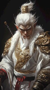 白发仙风道骨的持剑老者