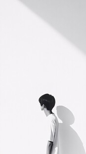 孤独少年的光影侧影