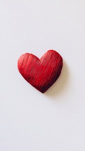 红色爱心摆件