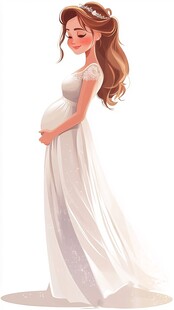 优雅孕味新娘的唯美瞬间