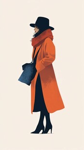 时尚女士的秋冬穿搭造型