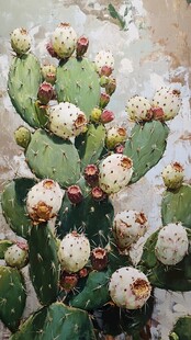 带果仙人掌特写