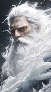 白发长须神秘老者形象