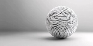 三维网格球体模型展示